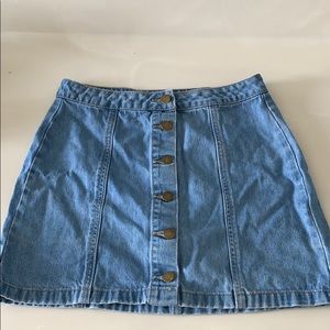 Denim mini skirt